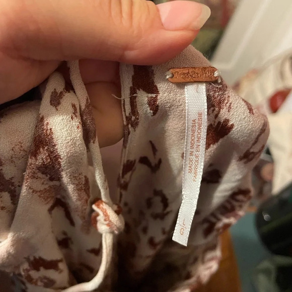 FREE PEOPLE FAKE LOVE ANIMAL PRINT MINI DRESS - Picture 6 of 7